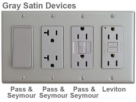 gray electrical outlets and switches